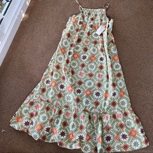 *NEW* Women's Sleeveless Tiered Dress - Universal Thread™ Green Ikat